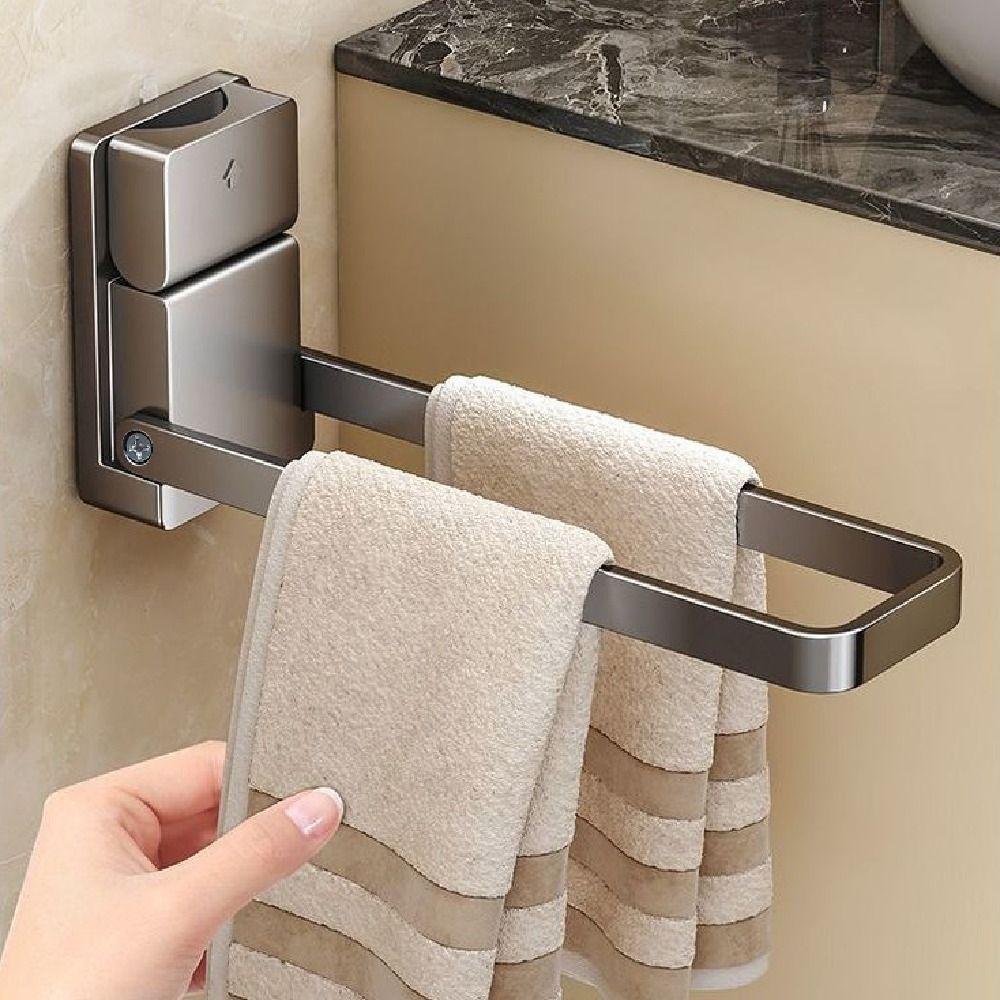 Moisture-Resistant Foldable Towel Rack Detachable Bath Towels Rack Hanger Organizer Rack  Balcony