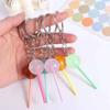 Jelly-colored Simulation Lollipop 3D Food Candy Key Rings Lovely Lollipop Keychain  Jewelry Gifts