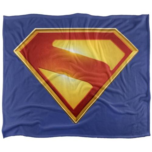 Superman Silky Colour Logo Supersoft Blanket