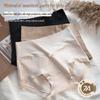 "Women's High-Waisted Seamless Cotton Underwear - Antibacterial, Large Size, Light Abdomen Support, Hip Lifting"