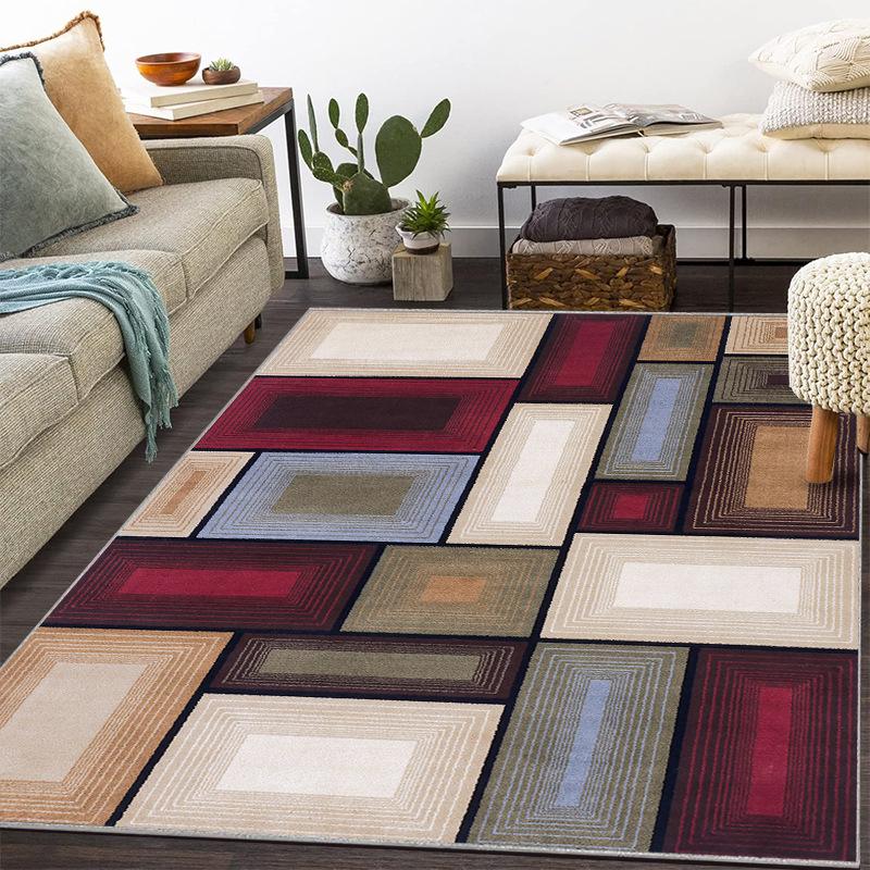 Ковер в скандинавском стиле для гостиной, американский кофейный столик, диван, спальня, этнический стиль, домашний напольный коврик