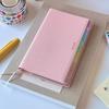 Красочный индекс Кожаный блокнот-планировщик Ежемесячный Еженедельный планировщик Заметки Дневник Портативный Простой блокнот Справочники