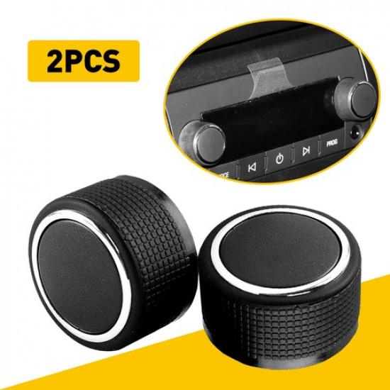 Dash & Radio Button Repair Decal Stickers Car Climate A/C Control Audio Knobs X2