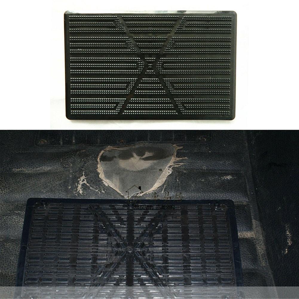 Car Interior-Car Carpet Plate Floor Pad Heel Foot Mat Pedal Patch Cover Black PVC Waterproof