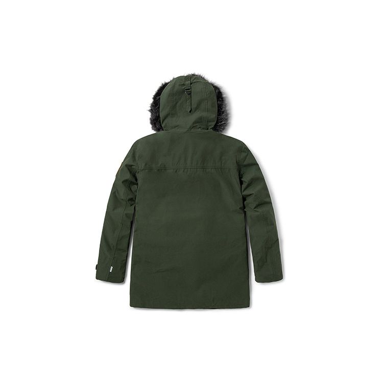 Timberland Уличная теплая куртка 3 в 1 средней длины с капюшоном и логотипом, мужская куртка зеленого цвета A2BBE-U31