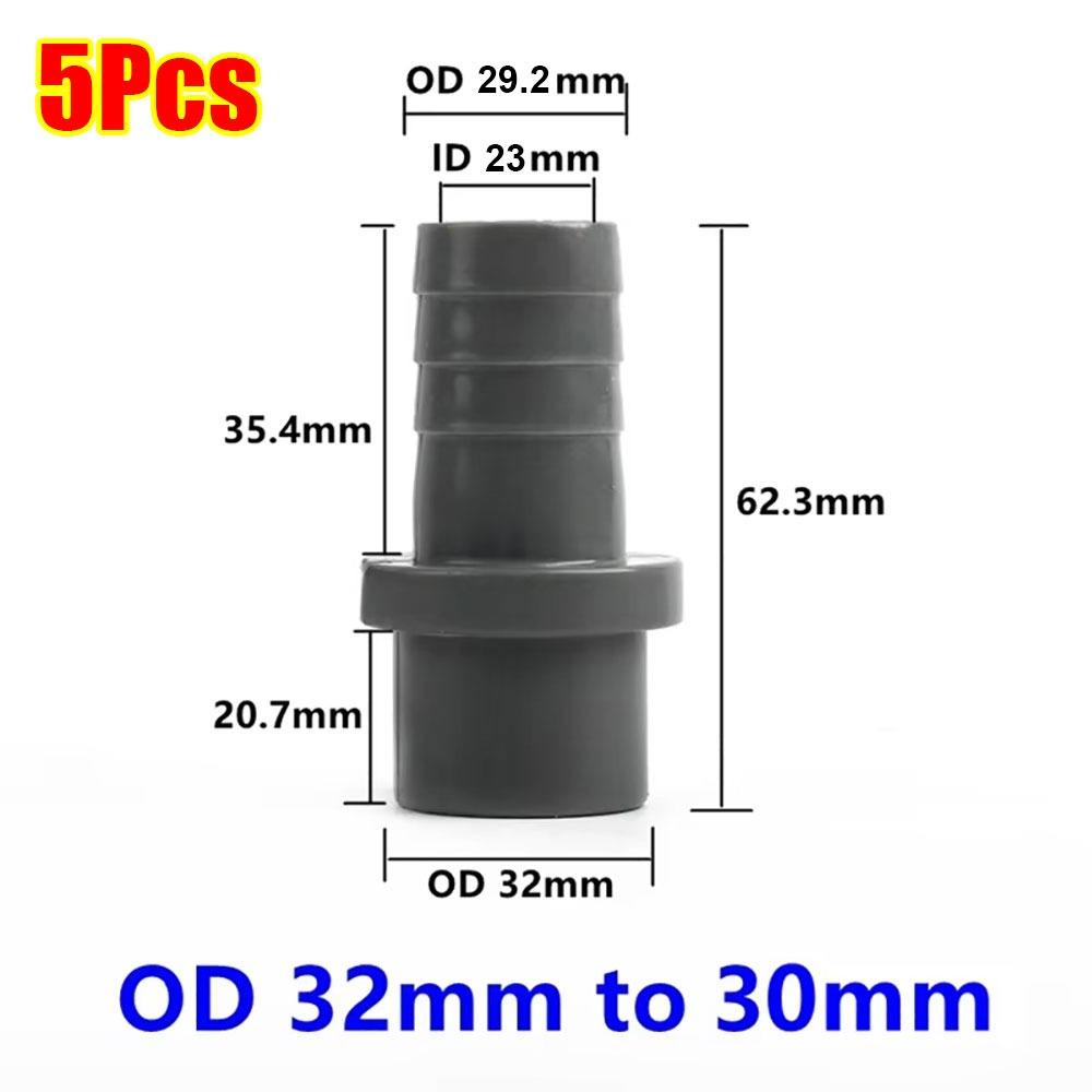 5 шт. 20/25/32 мм на 8-25 мм ПВХ Пагода-соединитель Садовая ирригация Пластиковый адаптер соединения шланга Фитинги для соединения мягких трубок