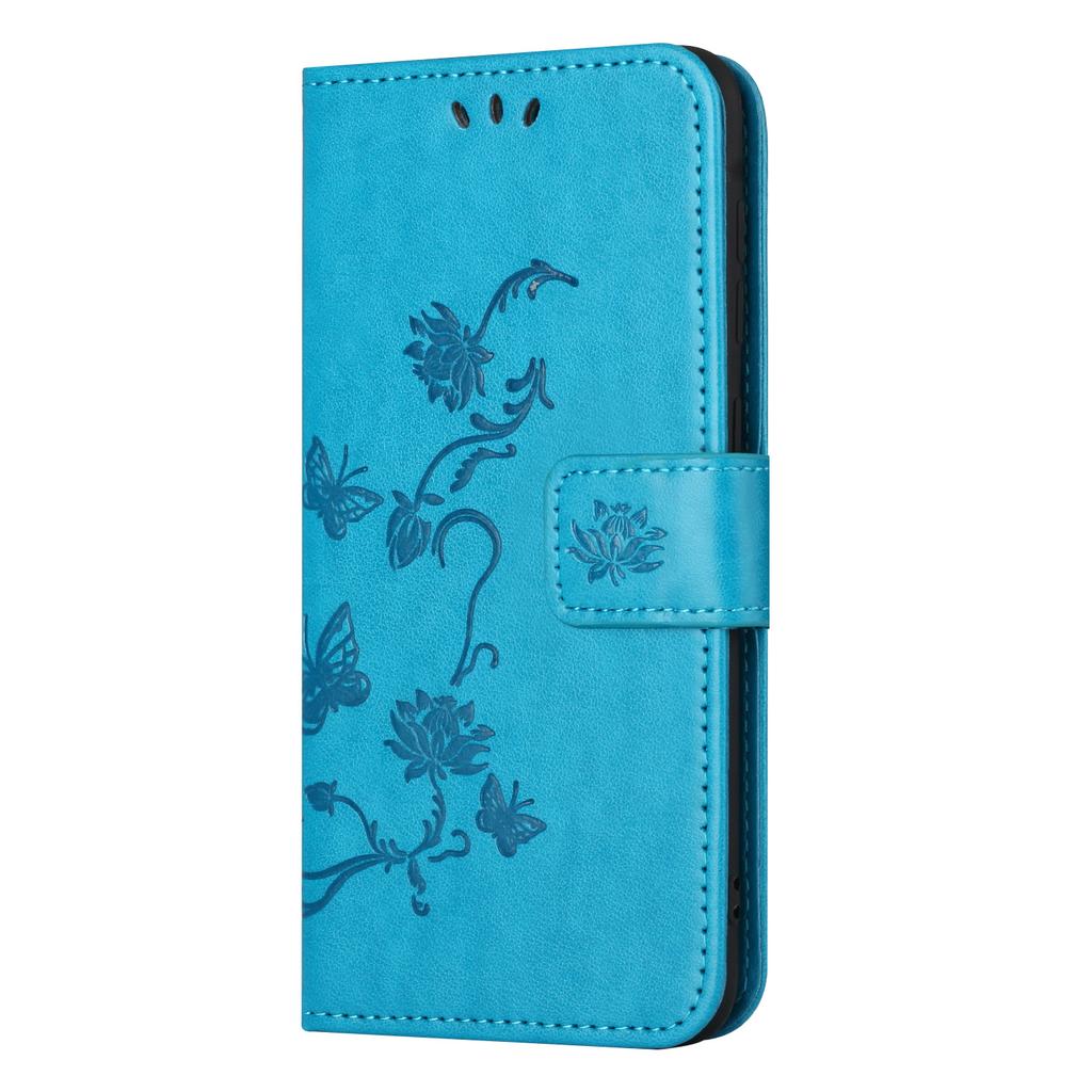 For Motorola Moto E14 4G/G04 4G/G04s 4G/G24 4G Wallet Case Butterfly Flower Leather Flip Phone Cover