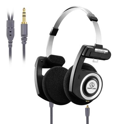 Проводные наушники 3APLUS Retro pro, открытые накладные наушники, наушники MMCX, съемный кабель, без микрофона, складные, сверхлегкие, удобные для переноски