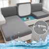 Жаккардовые водостойкие чехлы на подушки дивана Эластичный серый чехол на сиденье дивана Для мебели в гостиной Защита для юных студентов Съемный