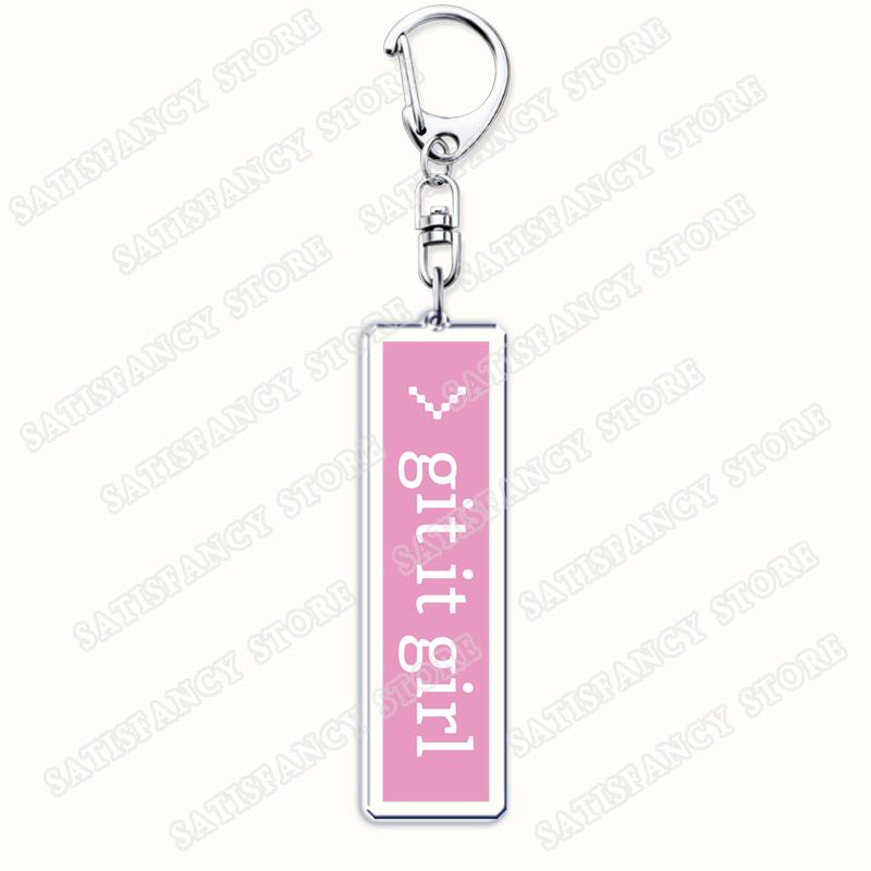 Funny Code Like A Girl Programmer Keychain for Accessories Programming Developer Computer Keyring Jewelry Fans Friends Gifts
