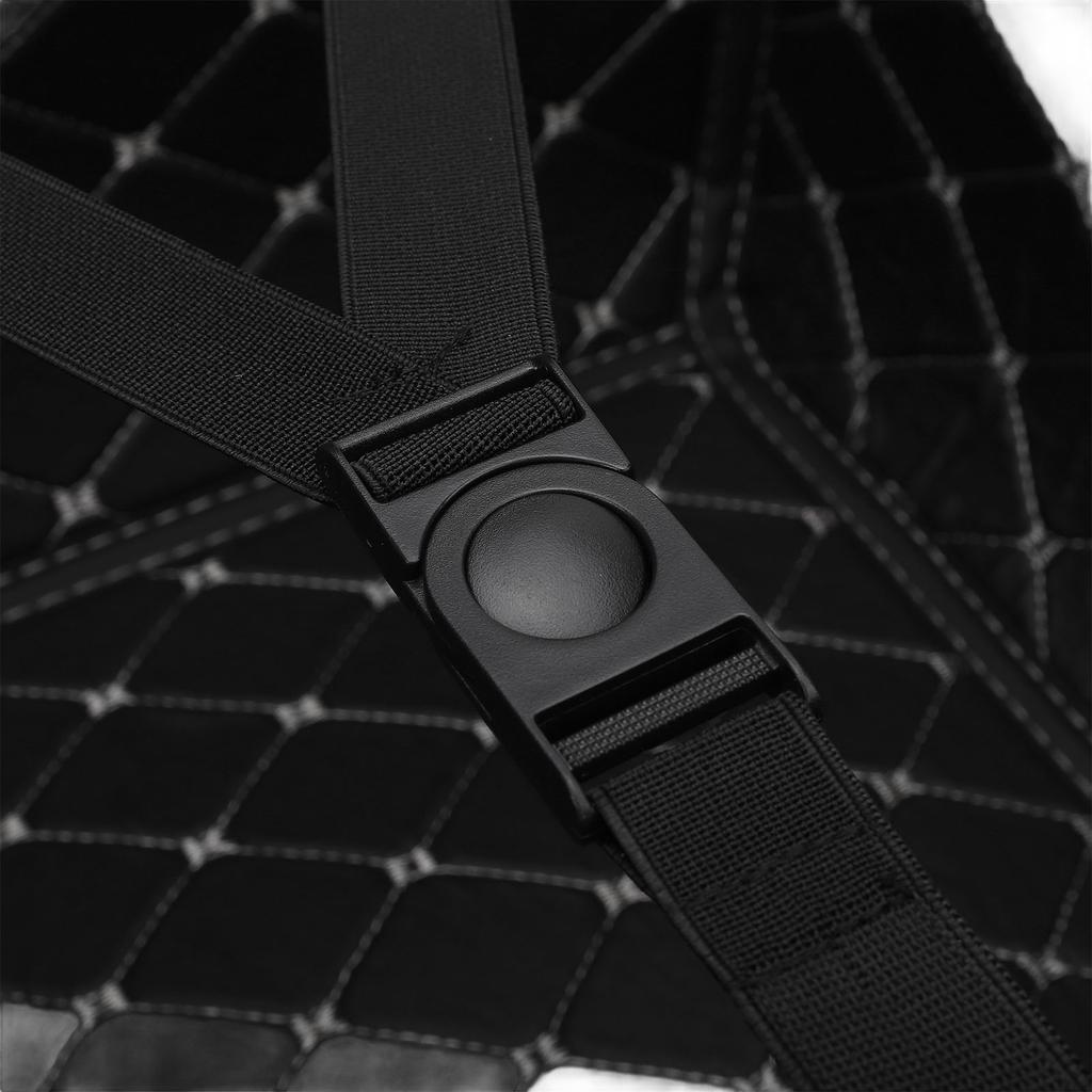 Motorcycle Top Box Aluminum Alloy 55L Quick Release Water Resistant with Safety Lock Reflective Sticker for Helmet Luggage Black