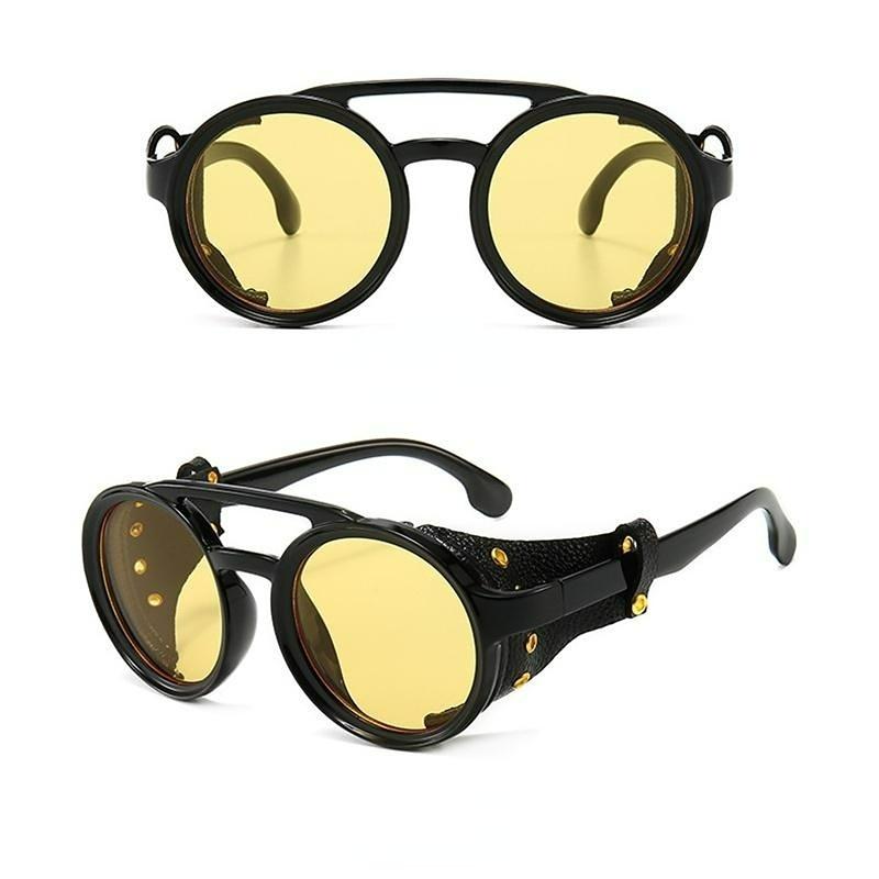 Винтажные круглые солнцезащитные очки в стиле ретро для мужчин и женщин, очки в стиле панк, готические солнцезащитные очки в стиле стимпанк ZPG