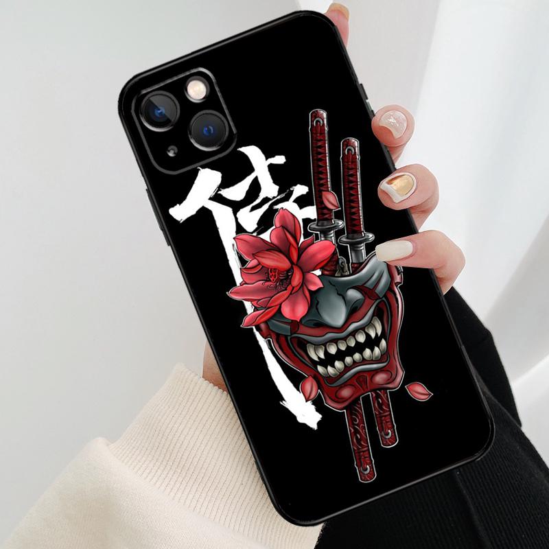 Japan Samurai Ninja Ronin Phone Case For iPhone 17 Pro Max 14 13 12 11 15 16 Pro Max mini 16 15 Plus 16e 17 Air Cover