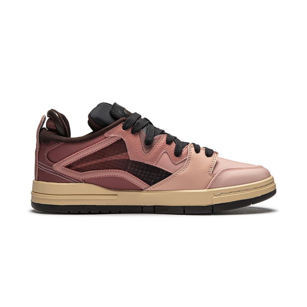 Li Ning Wave PRO Скользкие Устойчивые к истиранию Низкие Кеды для скейтборда Мужские Новые Mist Rose Pink AECU011-4