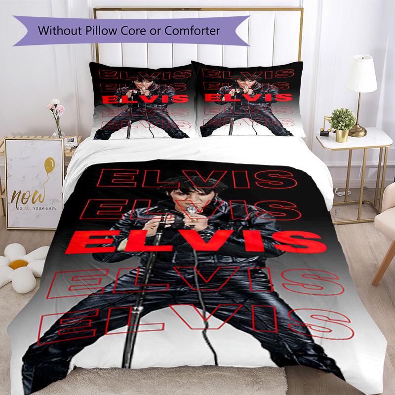 Elvis Bedding Set Breathable Duvet Cover With Pillowcases Home Decoration Birthday Gift