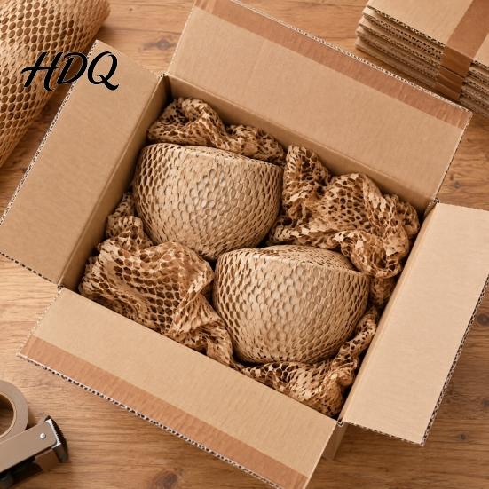 Cushioning Wrap for Shipping Honeycomb Packing Paper Roll Fragile Items Protective Shock Absorbing Packaging Eco Friendly Moving Supplies Supply,