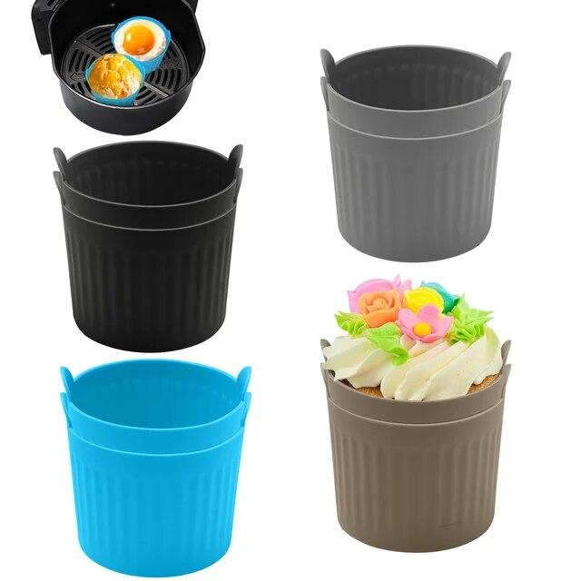 Мини-воздушная фритюрница, силиконовый противень, безопасная для пищевых продуктов многоразовая антипригарная форма, подушечки для микроволновой печи, коврик для выпечки, формы для вкладышей в духовку для фритюрницы