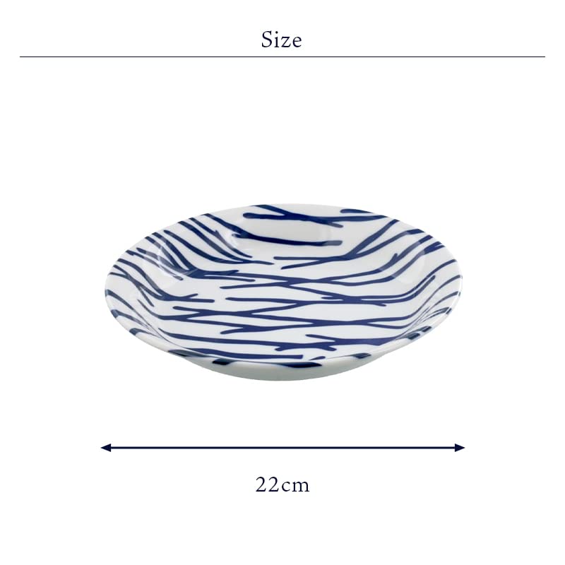 Tableware East Curry Plate 22cm Scandinavian Pattern Lightweight Tableware Wood