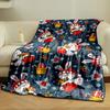Christmas Bunny Pattern Blanket bedroom Blanket for Livingroom Couch lunch break Soft throw for Friend's festival Gift