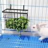 Rabbit Hay Feeder Sangle Sopffy 2PCS, Guinea Pig Hay Feeder with Metal Frame for Guinea Pig Chinchilla Bunny, Chinchilla Cage Accessories