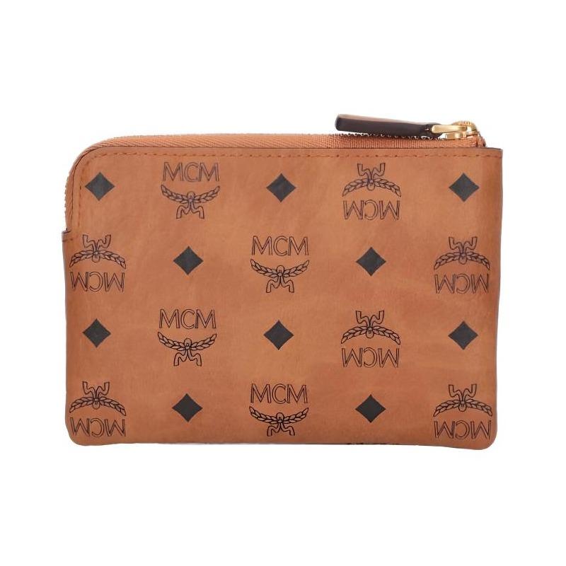 MCM Aren Brown Leisure card holder MYAFATA01CO001