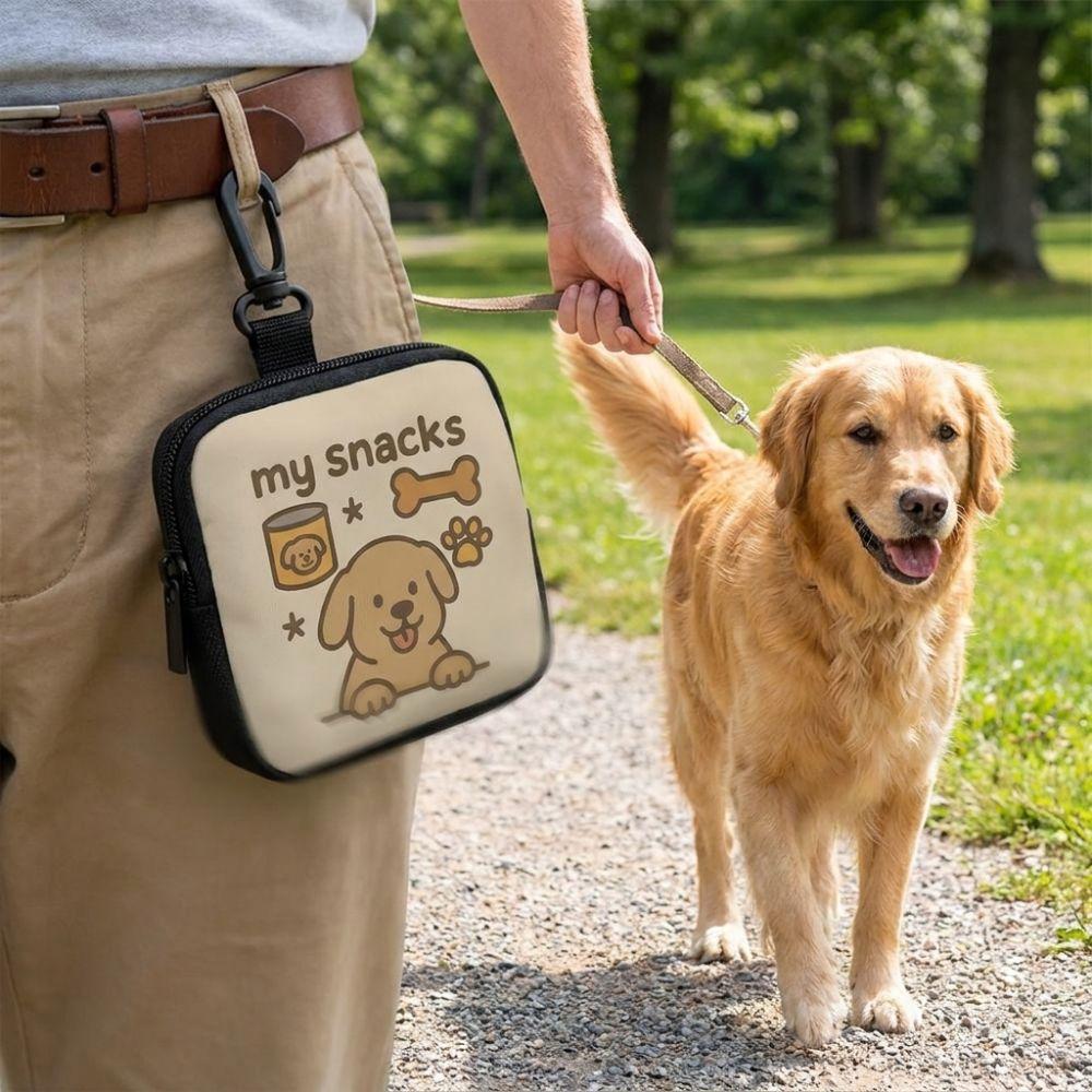 Transparent Window Dog Training Bag Portable Pet Snack Bag Dog Treat Pouch  Puppy Training