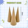 3 шт. Конусы из папье-маше с открытым дном для поделок, товары для вечеринок, DIY рождественский топпер, картон