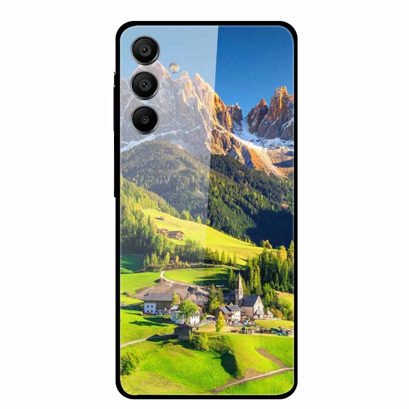 Закаленное Стекло Чехол для Samsung Galaxy A16 5G Задняя Крышка Жесткий Чехол для SamsungA16 Чехол для Телефона Fundas Крутой Защитный Милый Бампер