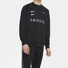 Nike Спортивная одежда Swoosh Logo Пуловер с капюшоном Мужские топы Черный CJ4841-010