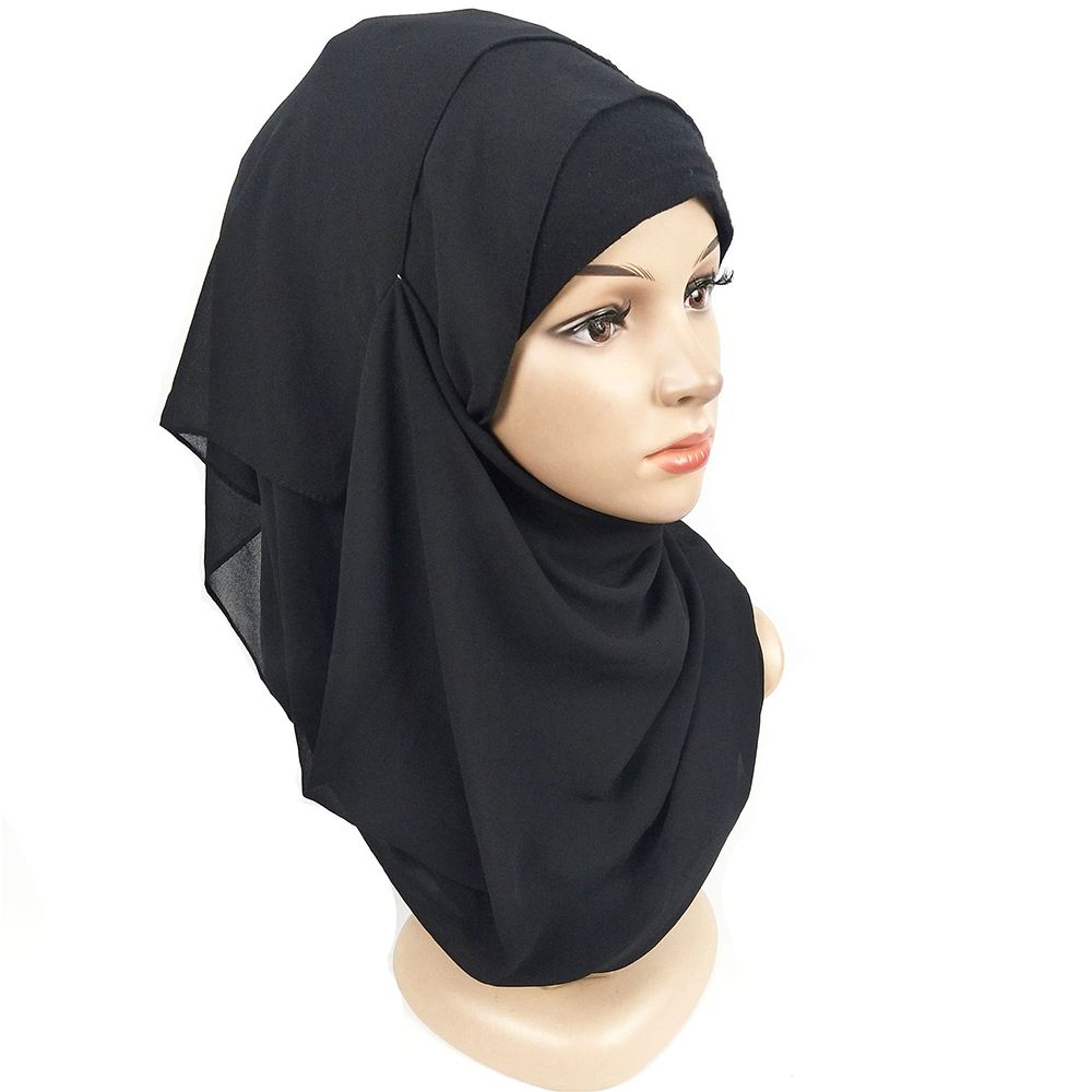 Мусульманский головной убор, шарф с капюшоном, полное покрытие, женские хиджабы, исламский тюрбан, мусульманский тюрбан, платок на голову