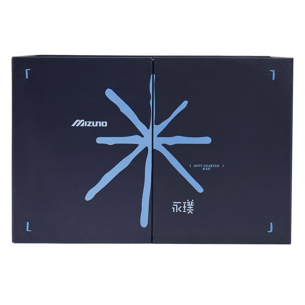 Yongpu x Mizuno LG 60S Низкие Повседневные Кроссовки Унисекс Джинсовый Синий D1GH242109