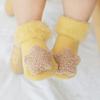 Autumn Winter Velvet Thickening Plush Keep Warm Cute Baby Socks for Girls Boys Toddler Newborn Anti Slip Home Floor Stockings