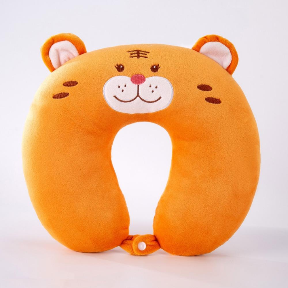 Подушка для путешествий, Подушка для шеи, Поддержка шеи, головы и подбородка, Милая дорожная подушка для шеи с рисунком для мальчиков и девочек, Дорожные аксессуары для самолета, автомобиля, откидывания