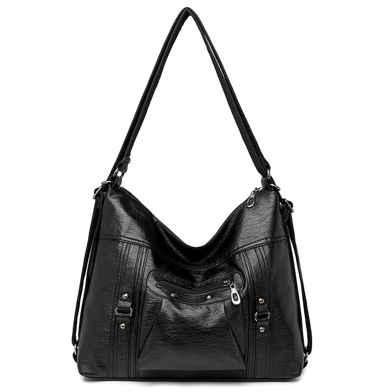 Женская сумка из мягкой кожи, многофункциональный рюкзак