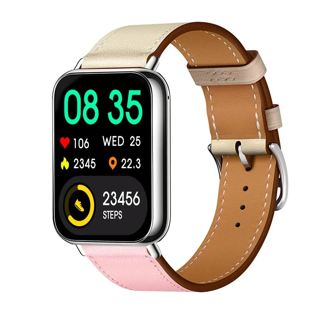 Кожаный ремешок-петля для Redmi Watch 5, ремешок для Watch 4, для Xiaomi Mi 9 pro, Active, браслет, аксессуары для Mi Band 8 pro, Correa