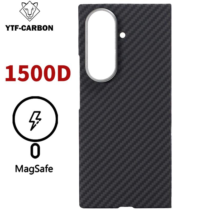 YTF для Samsung Galaxy Z Fold 7 Чехол из арамидного углеродного волокна Келар 5 Ультратонкий 6 Легкий Защитный Чехол Z Fold 7