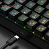 Проводная механическая игровая клавиатура с RGB-подсветкой, универсальная 61 клавиша, мини-проводная офисная клавиатура с мышкой