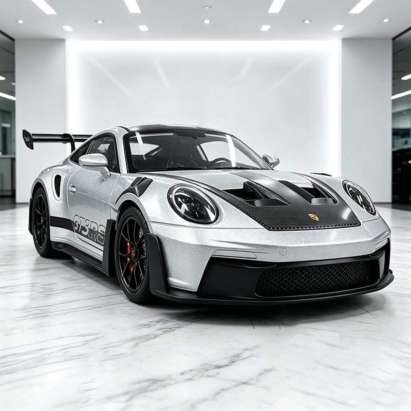 НОВИНКА 1:24 911 GT3 RS Модифицированный Автомобиль Суперкар Модель Автомобиля из Сплава Звук и Свет Машинка на Оттяжку Коллекционные Предметы Подарок на День Рождения