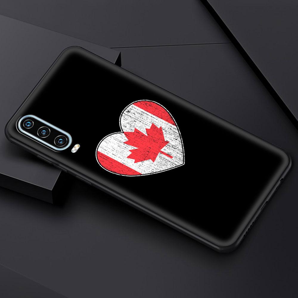 Чехол для телефона Maple Canada Flag love Football для Huawei P30 Lite P50 Pro P20 P40 Lite EP Smart Z 2021 Y6 Y7 Y9 2019 Y6p Y9s