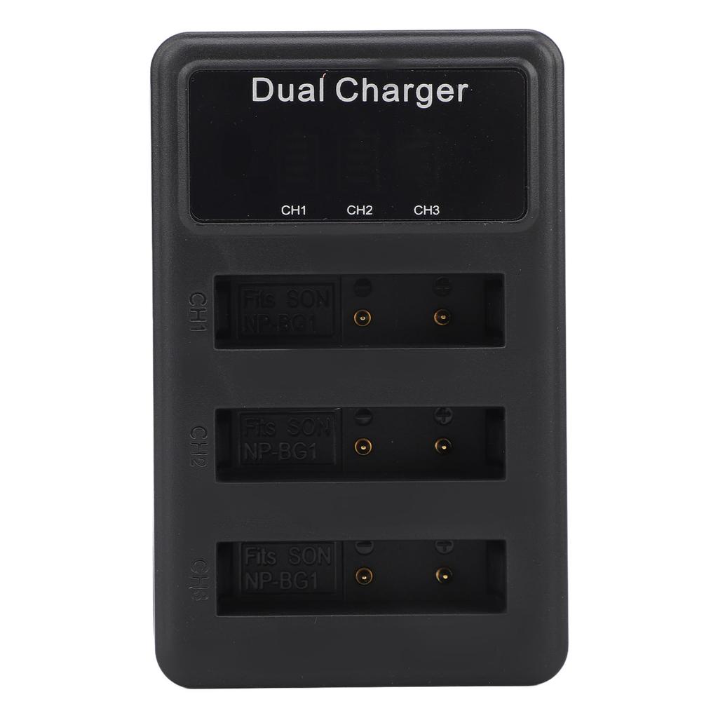 Набор из 3 зарядных устройств для аккумуляторов NP BG1 Micro USB Зарядное устройство для аккумуляторов цифровой камеры с ЖК-дисплеем питания для путешествий