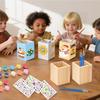 Round/Hexagonal/Square Pen Container DIY Painting Desktop Organizer Pen Holder  Students