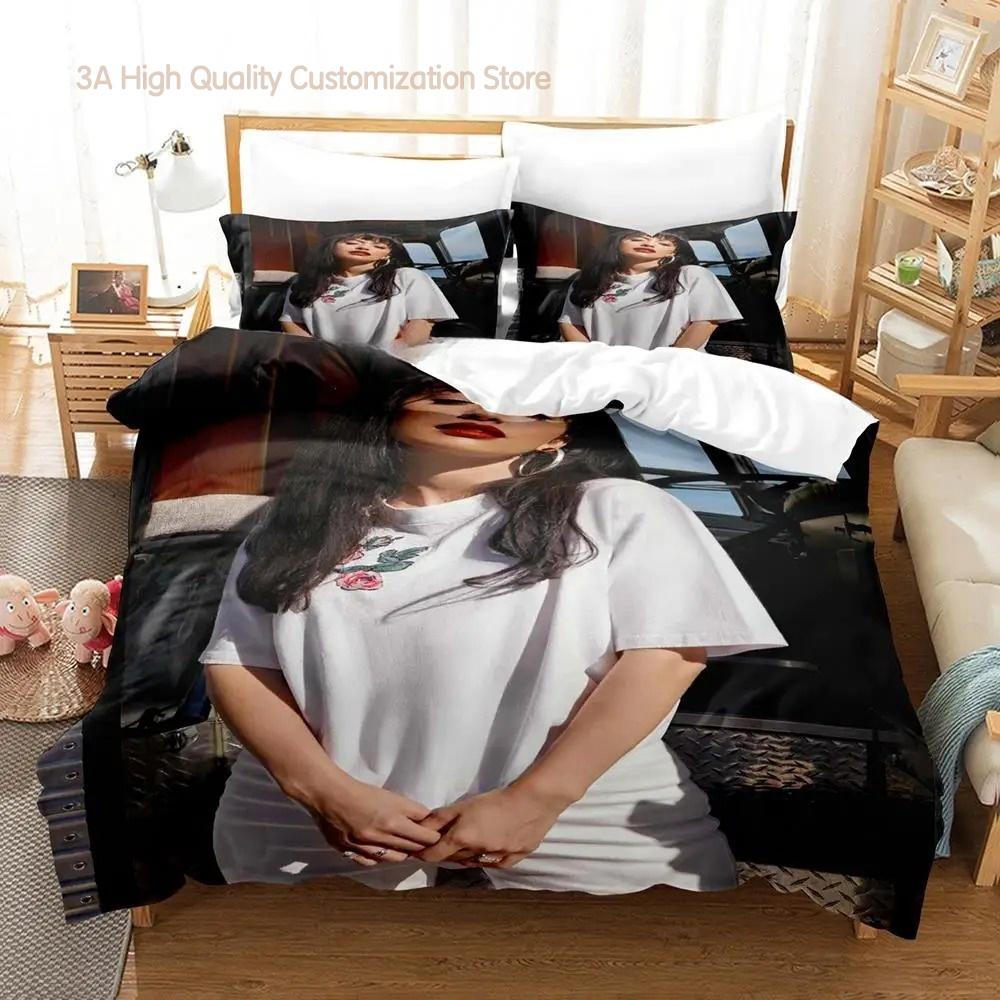 Популярный комплект постельного белья Селены Кинтанилья Односпальный Двуспальный Полный Queen King Размер Комплект для кровати Взрослая спальня Комплекты пододеяльников Комплект простыней