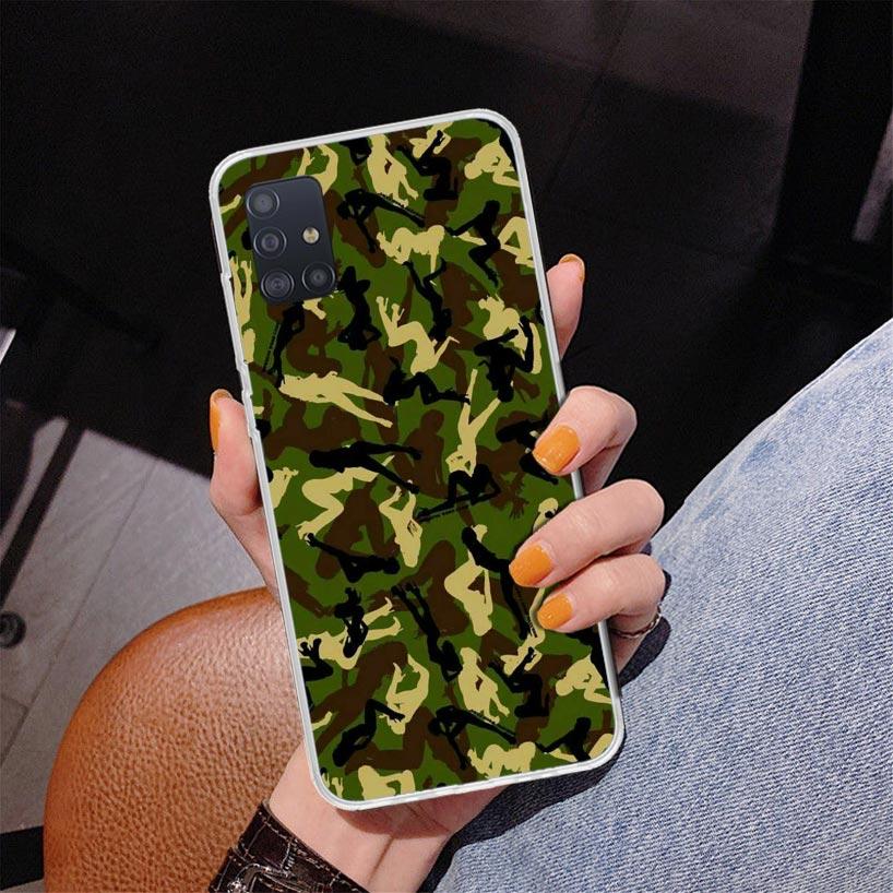 Камуфляжный Военный Чехол Для Телефона Для Samsung Galaxy A52 A32 A22 A12 A51 A31 A50S A30S A20S A10S Note 20 Ultra 10 Plus S10 A72 A71