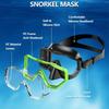 with Nose Cover Child Diving Mask PVC Strap Pool Swim Eyewear Snorkel Swimming Goggles  for Youth