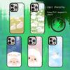 Мультяшная милая овечка Чехол для телефона для iPhone17,16,15,14,13 Plus,Pro Max Магнитный для Magsafe Беспроводная зарядка