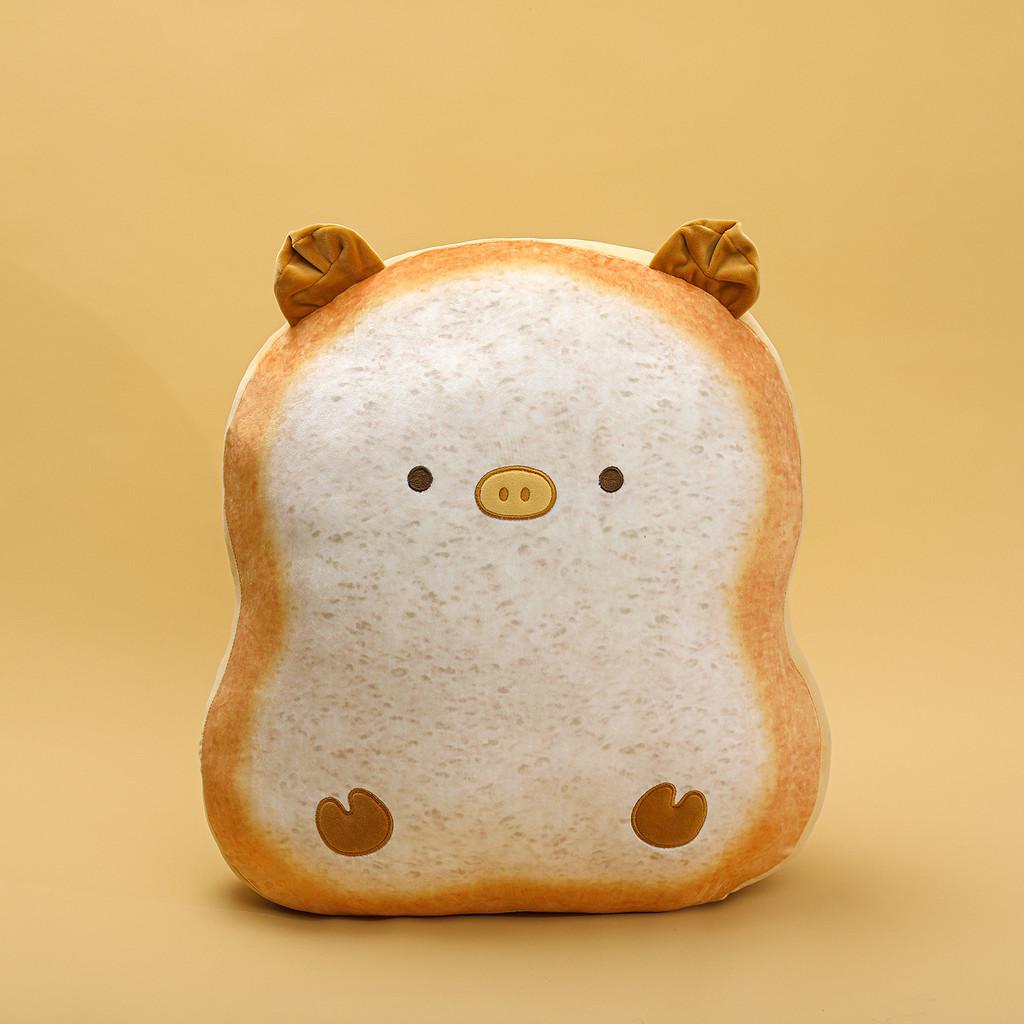 Toast Cat Stuffed Toy With Pp Cotton Fill Soft Anime Shape For Bedroom Decor