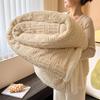 Tavalon Double-Layer Lamb's Wool Carved Blanket - Multifunctional Leisure Nap Cover