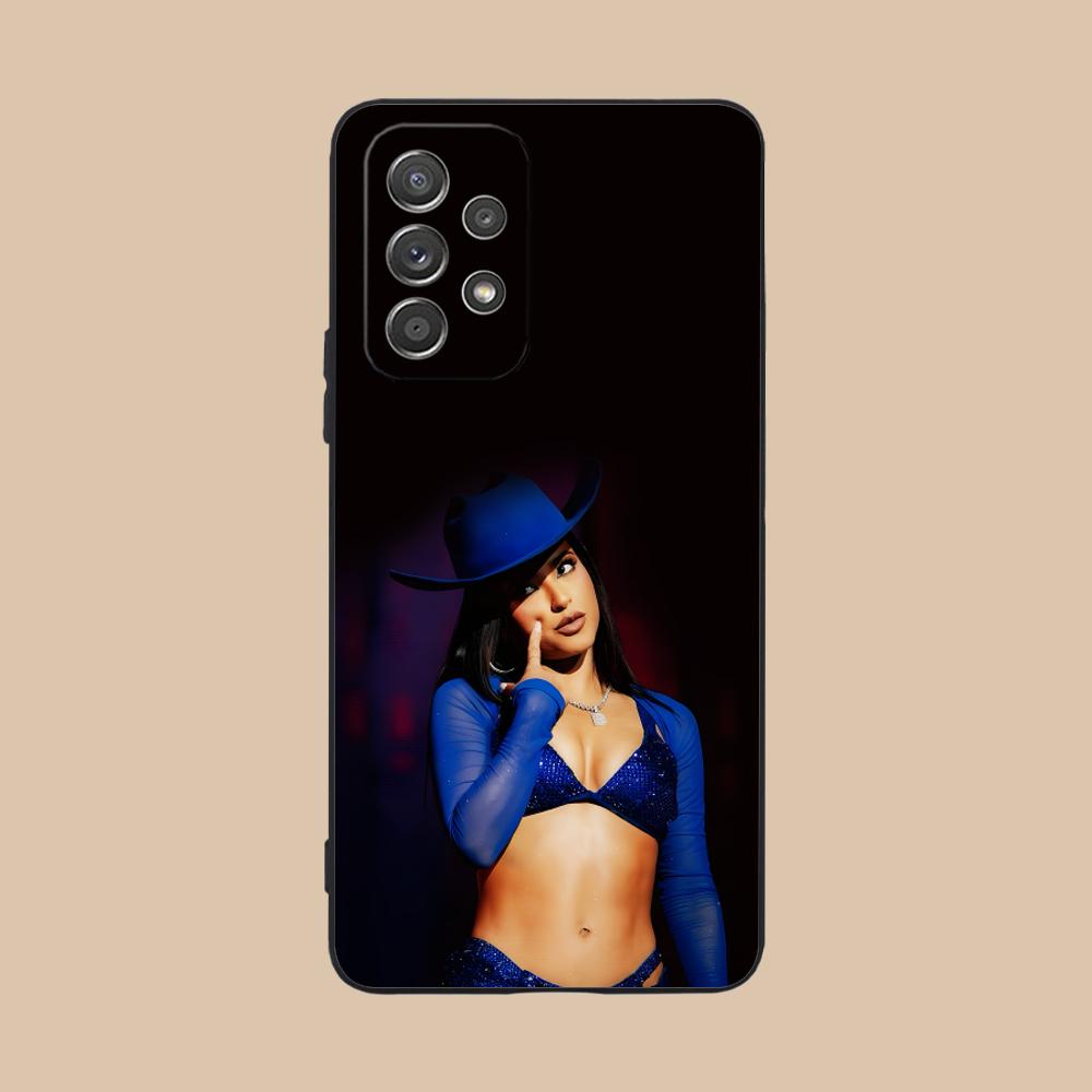 Модный матовый чехол из ТПУ Becky G для Samsung Galaxy M55 54 42 35 34 33 32 23 22 15 14 13 12 F55 5G Цветная крышка