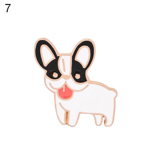 Милый мультфильм животное собака брошь булавка аксессуар для одежды декор ювелирные изделия эмалевый значок
