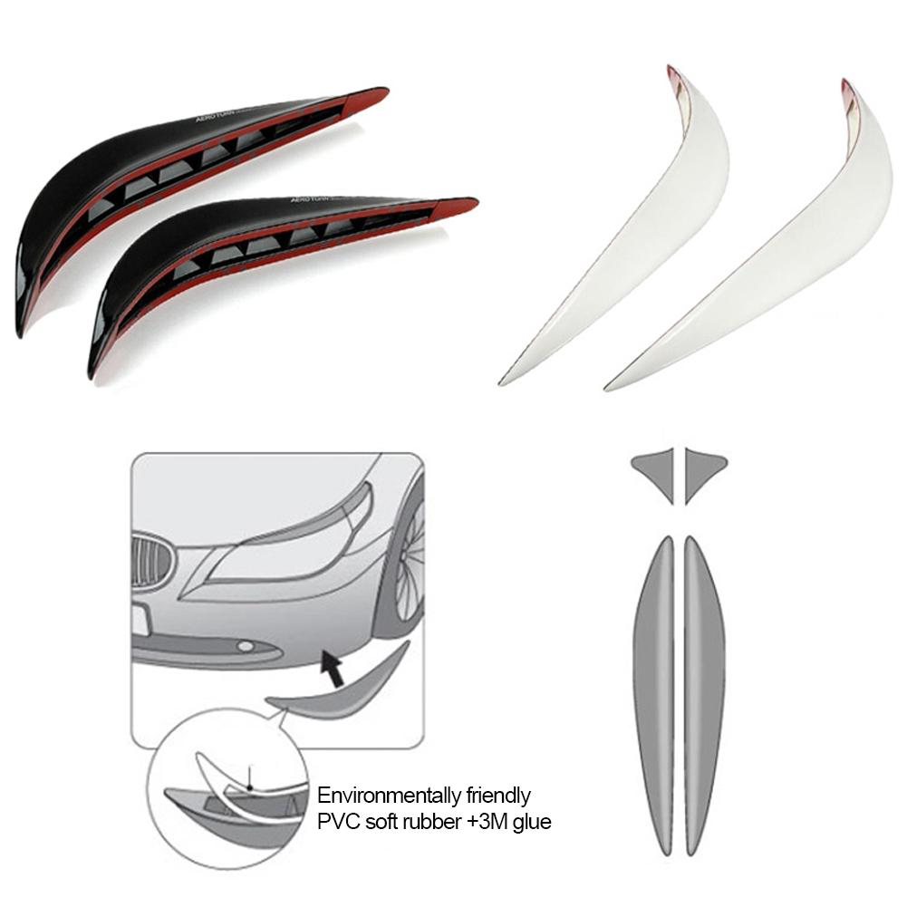 2 шт., нашивка против царапин, передний и задний бампер автомобиля, угловая защита для губ, наклейка, защита от столкновений, аксессуары